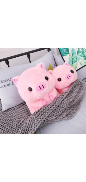2020 Pink Sitting Pig Big Head Piggy Stuffed Doll Huggable Animal Plush Toy Kids Sleeping Companion Appeasing Plushie 40/50cm