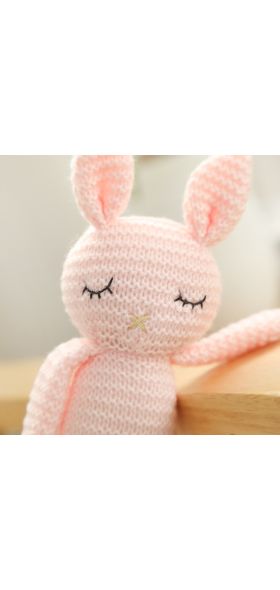 2020 new handmade crochet wool doll wool animal stuffed plush toy baby soothing baby baby sleeping doll