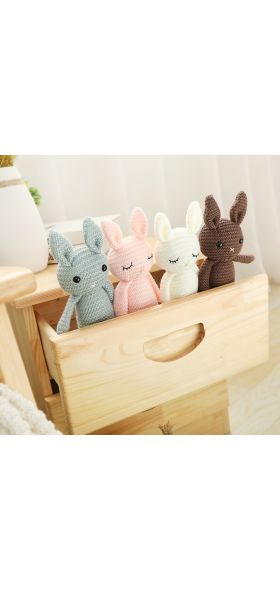2020 new handmade crochet wool doll wool animal stuffed plush toy baby soothing baby baby sleeping doll