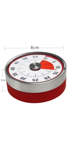 Baldr Stainless Steel Kitchen Timer Alarm Cooking Timer mechanical Round Countdown Magnetic Clock Timer