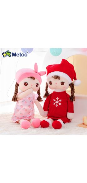 Christmas Dolls Metoo Doll  Plush Toys For Girls Baby Cute Cartoon Stuffed Animals For Kids Birthday Gift