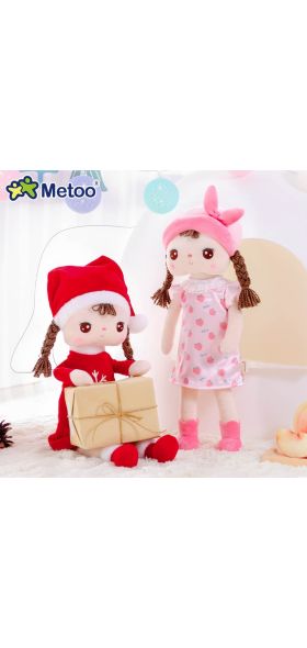 Christmas Dolls Metoo Doll  Plush Toys For Girls Baby Cute Cartoon Stuffed Animals For Kids Birthday Gift