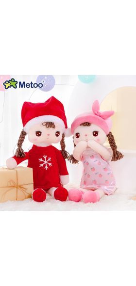 Christmas Dolls Metoo Doll  Plush Toys For Girls Baby Cute Cartoon Stuffed Animals For Kids Birthday Gift