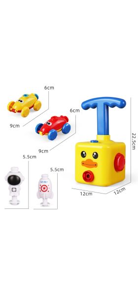 Cute Balloon Powered Car Balloon Launcher Science Experiment Toy Educational And Fun Early Childhood Education Toy For Children