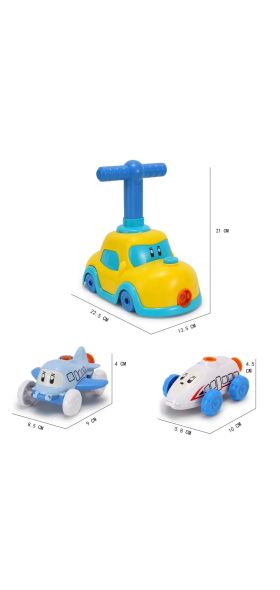 Cute Balloon Powered Car Balloon Launcher Science Experiment Toy Educational And Fun Early Childhood Education Toy For Children