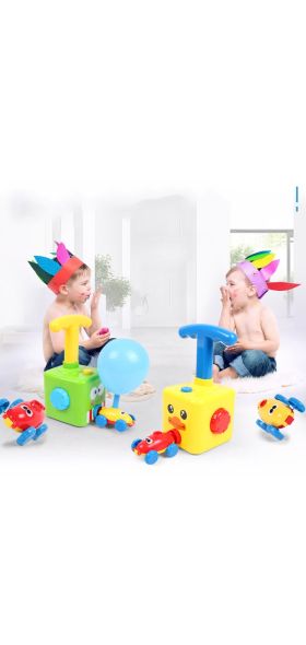 Cute Balloon Powered Car Balloon Launcher Science Experiment Toy Educational And Fun Early Childhood Education Toy For Children