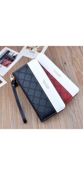 Fashion Long Pu Leather Women Wallet Plaid Tassel Wallets For Woman Wallet Purse Clutch Credit Card Holder Women's Wallet