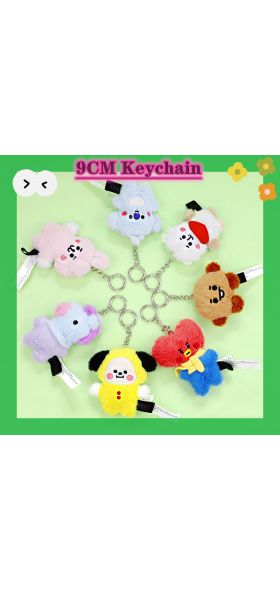 Korean Super Star Plush Toy Cartoon Animal Doll Keychain BTSPlush Standing Children Christmas Gift