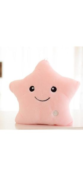 Luminous Pillow Star Cushion Colorful Glowing Pillow Plush Doll Led Light Toys Gift For Girl Kids Christmas Plush Light Toys Hot