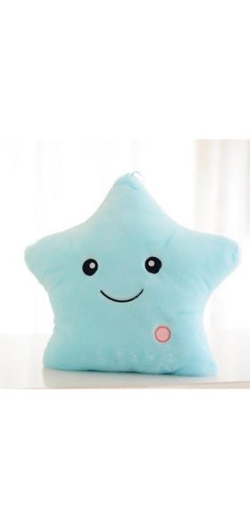 Luminous Pillow Star Cushion Colorful Glowing Pillow Plush Doll Led Light Toys Gift For Girl Kids Christmas Plush Light Toys Hot
