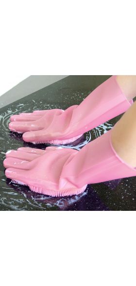 Magic Dishwashing Silicone Gloves Protect Hand Dirt Clean Brushes Cleaning Tool Kitchen Accessories Wash Fruit Vegetable Gadgets