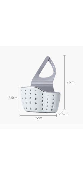 Portable Sink Shelf Soap Sponge Drain Rack Silicone Storage Basket Bag Faucet Holder Adjustable Holder Sink Kitchen Accessories