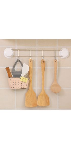 Portable Sink Shelf Soap Sponge Drain Rack Silicone Storage Basket Bag Faucet Holder Adjustable Holder Sink Kitchen Accessories