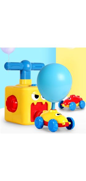 Power Balloon Launch Tower Toy Puzzle Fun Education Inertia Air Power Balloon Car Science Experimen Toy for Children Gift
