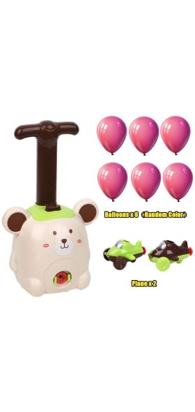 Power Balloon Launch Tower Toy Puzzle Fun Education Inertia Air Power Balloon Car Science Experimen Toy for Children Gift