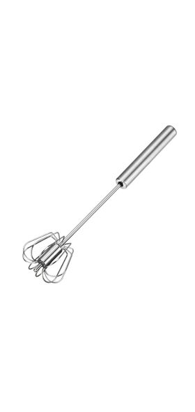 Semi-automatic Egg Beater 304 Stainless Steel Egg Whisk Manual Hand Mixer Self Turning Egg Stirrer Kitchen Accessories Egg Tools