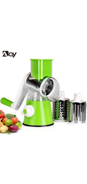 Vegetable Slicer Manual Kitchen Accessories Vegetable Chopper 3 in 1 Round Grater Mandoline Cutter Potato Home Gadget Tools Item
