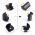 1/4 threaded hole Universal Tripod Mount Cell Phone Clip Holder 360 Rotation Tripod Stand for iPhone Xplus Samsung Xiaomi Huawei