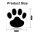2Pcs/Set Car Sticker Cool Design Paw 3D Animal Dog Cat Bear Foot Prints Footprint Decal Car Stickers Silver Red Black Golden