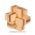 9PCS/SET Design IQ Brain Teaser Kong Ming Lock 3D Wooden Interlocking Burr Puzzles Game Toy Bamboo Small Size For Adults Kids
