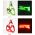 Nylon Pet Safety LED Harness Dog Product Flashing Light Harness LED Dog Harness Leash Rope Belt LED Dog Collar Vest Pet Supplies