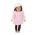 Pink Reborn Baby Dolls Clothes Winter Hat  Jacket Trousers Set Fit For 18 inch American Dolls And 43cm Baby Doll Girl Gift