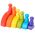 DIY children's wooden rainbow toy creative wood rainbow stacked balance blocks baby toy Montessori educational toys for children