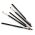 5Pcs Professional Black Eyebrow Inclined Flat Angled Brush Makeup Tool Wooden Pole Eyeliner Eyeshadow Eye Brow Women Cosmetic