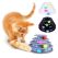 Funny Pet Interactive Toy Cat Colorful 3/4-Layer Plastic Tower Tracks Toy With Balls For IQ Traning
