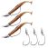 Thkfish Lead Head Fishing Hooks 5g 7g 10g 14g Bullet Jig Head hooks Sliver Weedless Offset Worm Hooks Texas Rigs Accessories