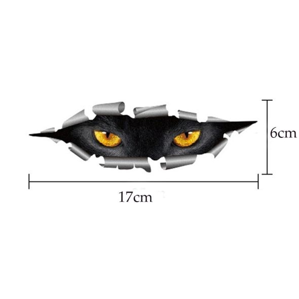 Sale 3D Car Styling Funny Cat Eyes Peeking Car Sticker Waterproof Peeking Monster Auto Accessories Whole Body Cover for All Cars
