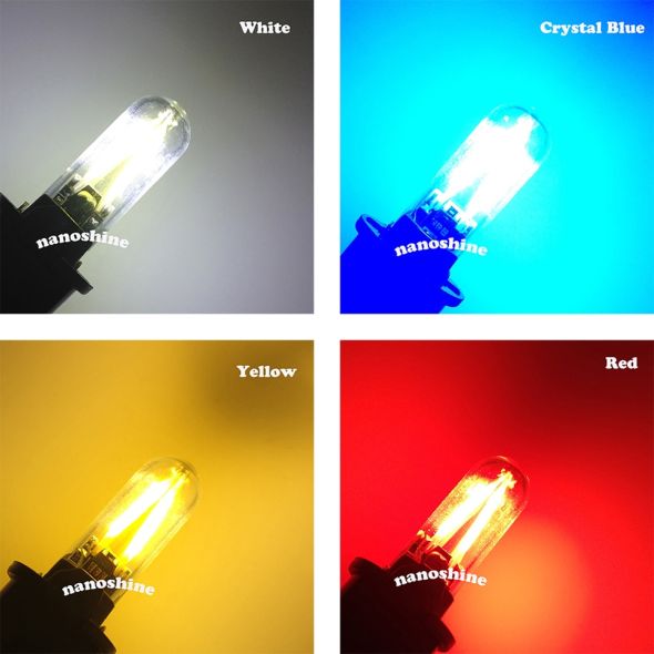 Newest W5W led T10 cob glass car light Led filament auto automobiles reading dome bulb lamp DRL car styling 12v