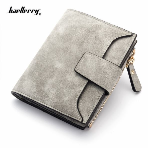 2021 Leather Women Wallet Hasp Small and Slim Coin Pocket Purse Women Wallets Cards Holders Luxury Brand Wallets Designer Purse