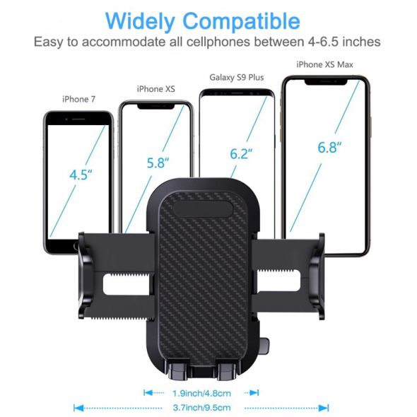 2020 New Long Arm Sucker Gravity Car Mobile Phone Holder Stand Universal Dashboard Clip Support For iPhone 11 PRO Accessories