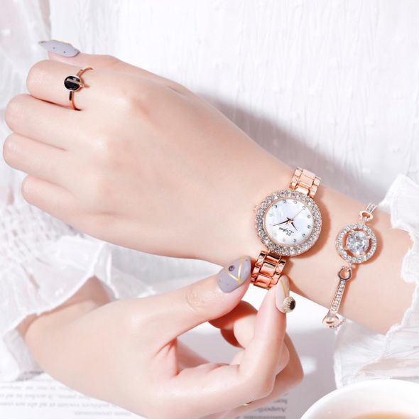 Lvpai Brand Luxury Bracelet Watches Set For Women Fashion Geometric Bangle Quartz Clock Ladies Wrist Watch Zegarek Damski