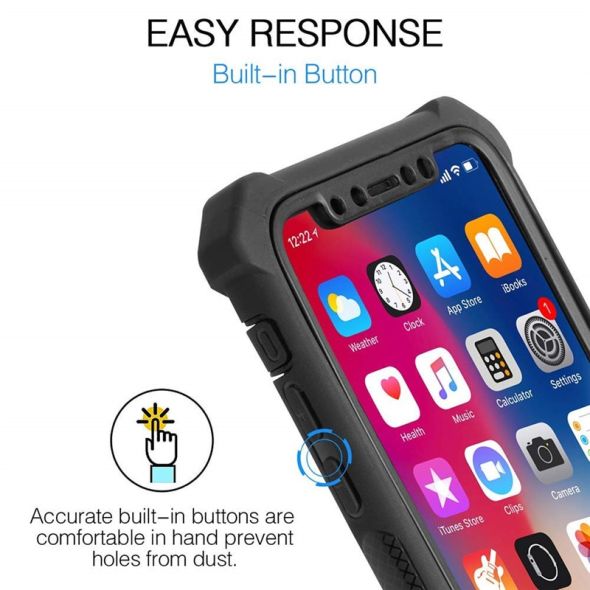 Heavy Duty Shockproof Phone Case For iPhone 11 Pro Max X XR XS Max SE 2020 6 6S 7 8 Plus 5S Soft TPU+PC Transparent Back Cover