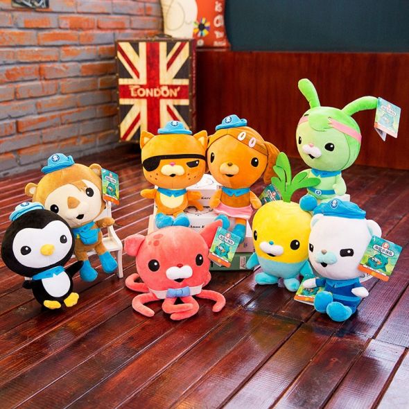 19/30/46cm Original Octonauts Software Stuffed Animal Plush Toy Cartoon Barnacles Kwazii Tweak Peso Dashi Cartoon Doll Toys Gift