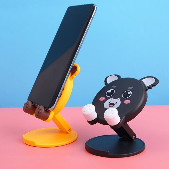 Cute Universal Desktop Mobile Phone Holder Stand for IPhone IPad Adjustable Tablet Foldable Table Cell Phone Bracket Stands