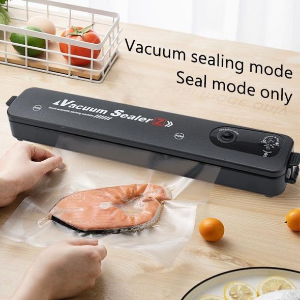 Vacuum Sealer Machine with Powerful Suction, 60 Kpa Dry/Moist One-Touch Automatic Food Sealer