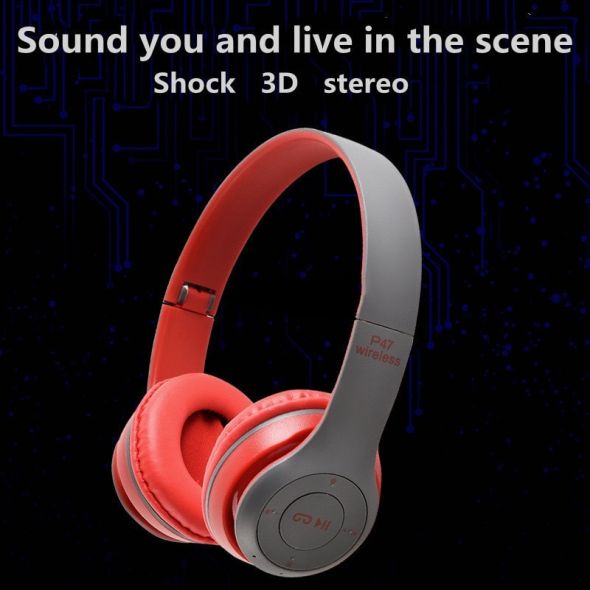 Stereo P47 Headset 5.0 Bluetooth Headset Folding P Series Wireless Sports Game Headset