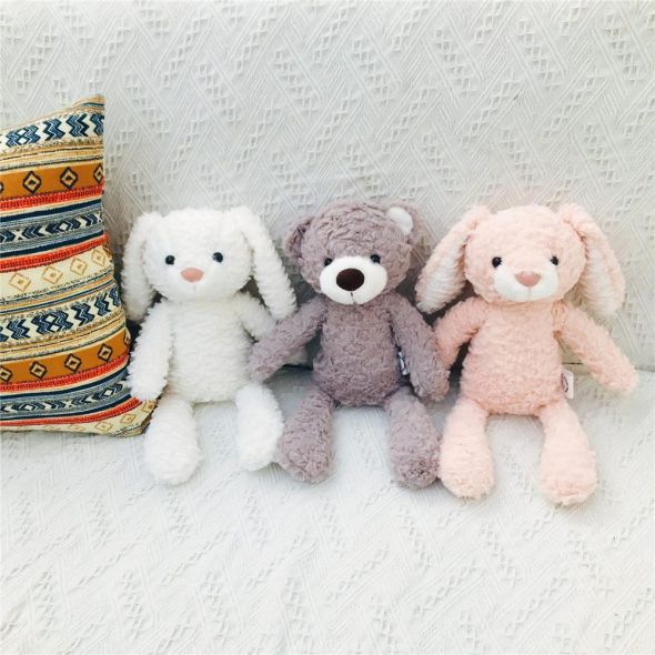 Cute Teddy Bear Doll Rabbit/ Unicorn/ Elephant Plush Toy High Quality Appease Doll Soft Sleeping Accompany Gift For Newborn Kids