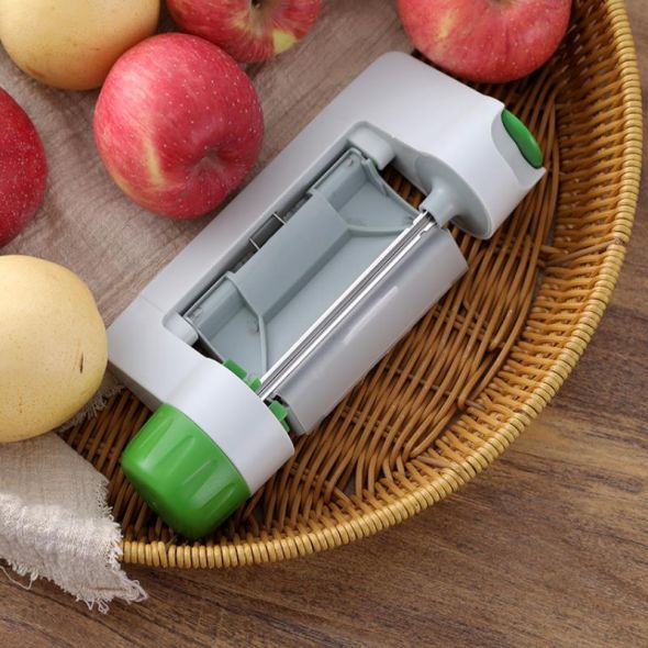 New Plastic Apple Pear Slicer Multifunctional Kitchen Fruit Vegetable Reel Knife Potato Cutter Cooking Accessories Home Gadgets