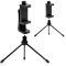 1/4 threaded hole Universal Tripod Mount Cell Phone Clip Holder 360 Rotation Tripod Stand for iPhone Xplus Samsung Xiaomi Huawei