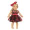 18''Doll Dress+Hairpin Fashion Princess Style Red Rose Clothes For 43 Cm New Baby Born American Toys For Girl's Gift Accessories